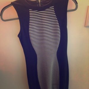 Stripped Navy Dress